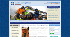 Desktop Screenshot of nepaltourinformation.com